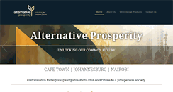 Desktop Screenshot of alternativeprosperity.com